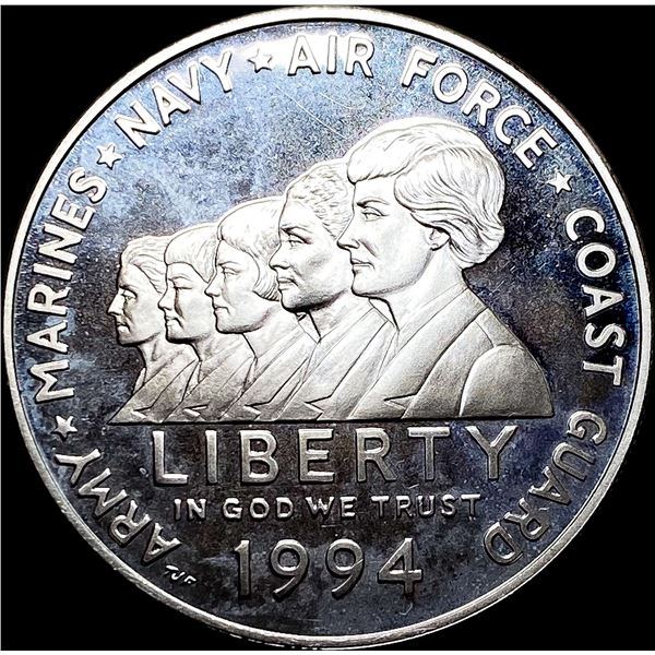 1994-P Silver Women in Military Dollar CHOICE  PROOF