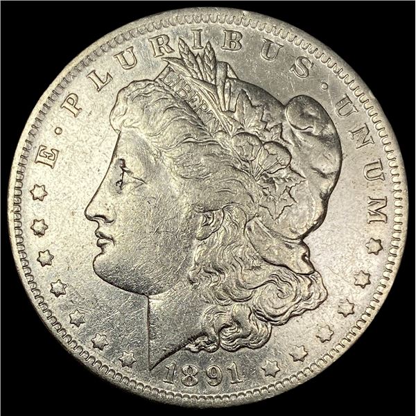 1891-O Silver Morgan Dollar NEARLY  UNCIRCULATED