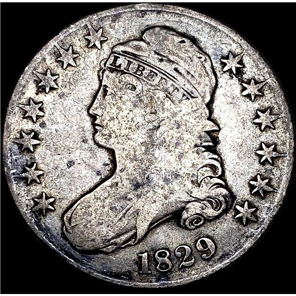 1829 Capped Bust Half Dollar LIGHTLY  CIRCULATED