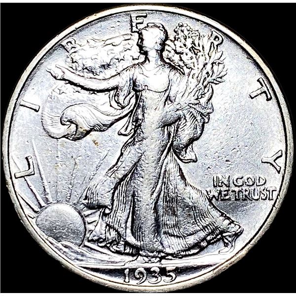 1935-S Walking Liberty Half Dollar NEARLY  UNCIRCULATED