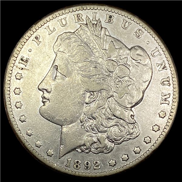 1892-CC Silver Morgan Dollar NEARLY  UNCIRCULATED