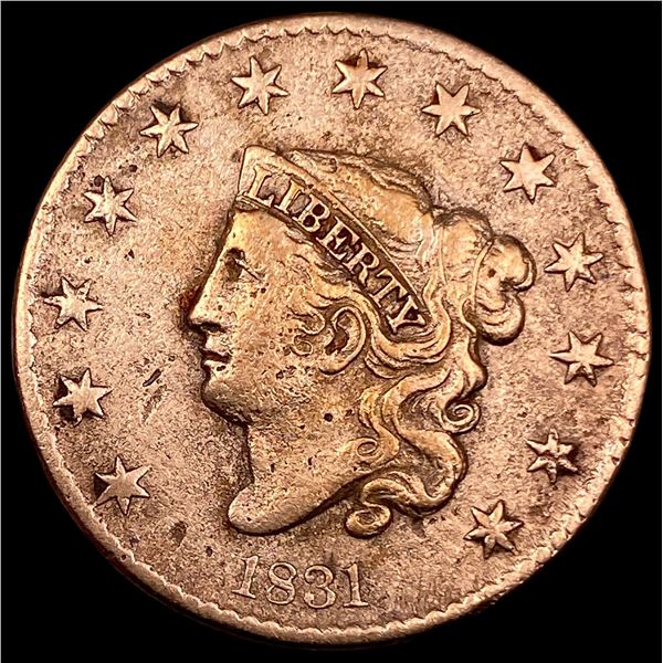 1831 Coronet Head Large Cent HIGH GRADE