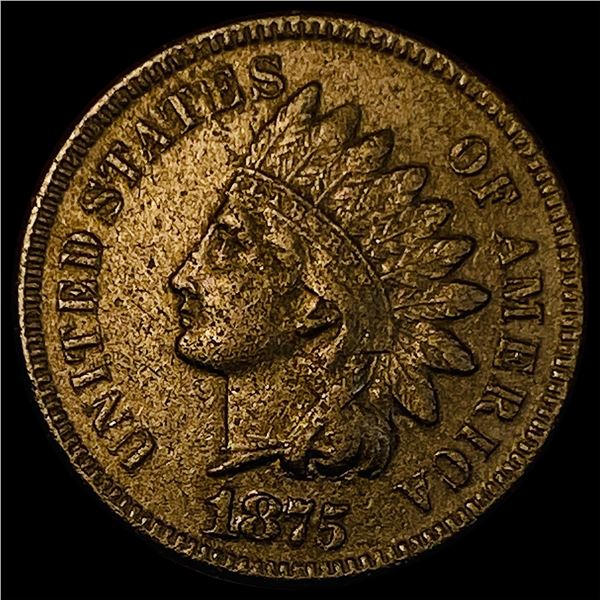 1875 Indian Head Cent CLOSELY UNCIRCULATED