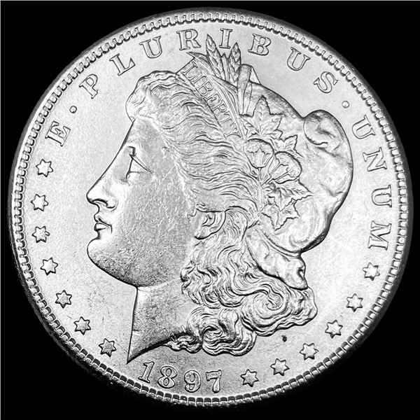 1897-S Silver Morgan Dollar CHOICE AU