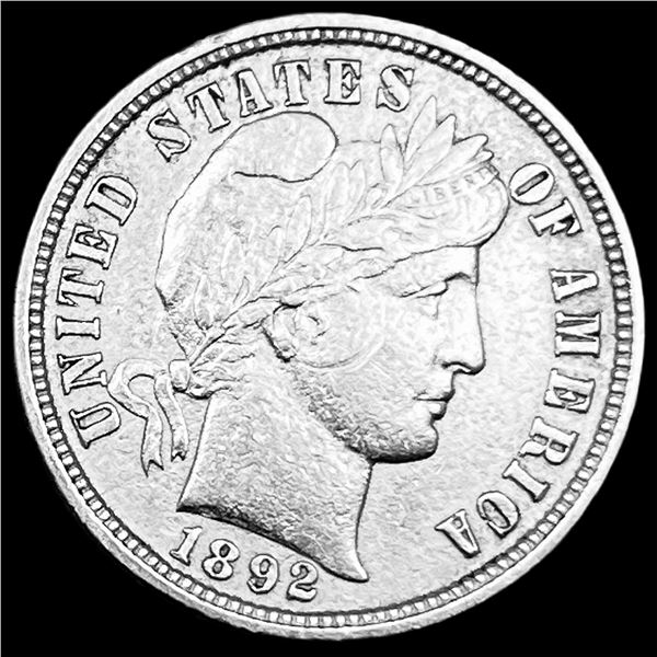 1892 Silver Barber Dime CLOSELY UNCIRCULATED