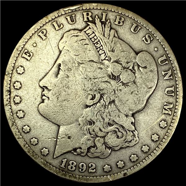 1892-S Silver Morgan Dollar  LIGHTLY  CIRCULATED