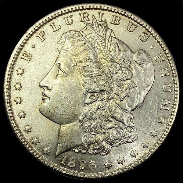 1896 Silver Morgan Dollar   NEARLY  UNCIRCULATED