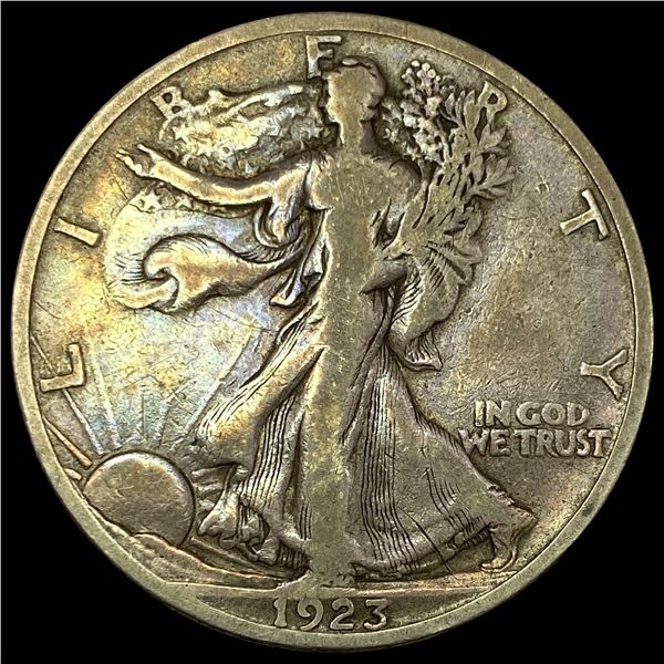 1923-S Silver Walking Liberty Half Dollar  LIGHTLY CIRCULATED