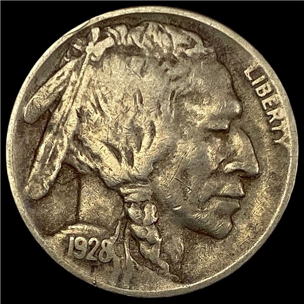 1928-D Buffalo Nickel NEARLY UNCIRCULATED