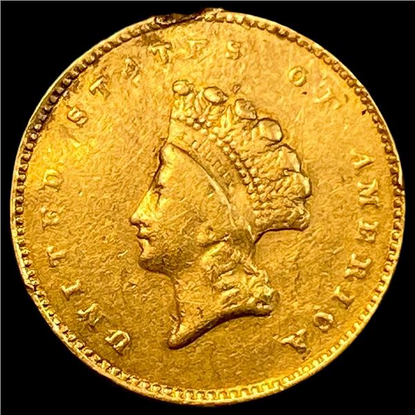 1854 Gold $1 Indian Princess Type 2 HIGH  GRADE