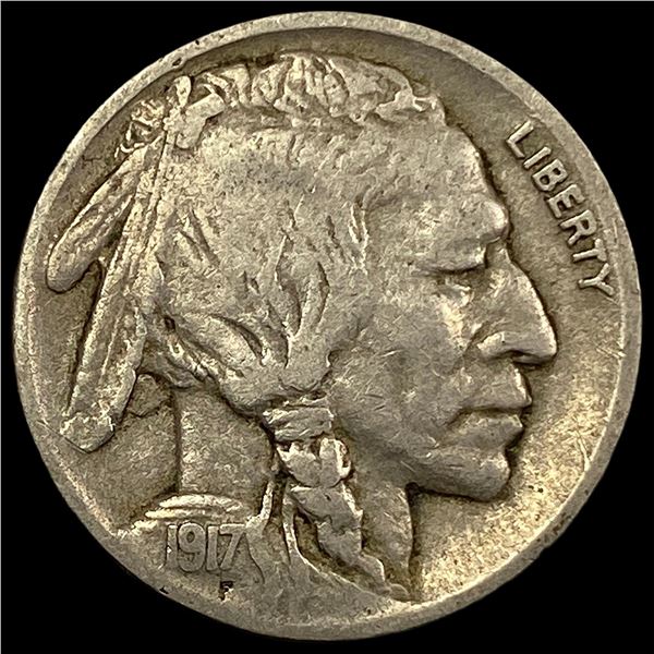 1917-D Buffalo Nickel LIGHTLY CIRCULATED