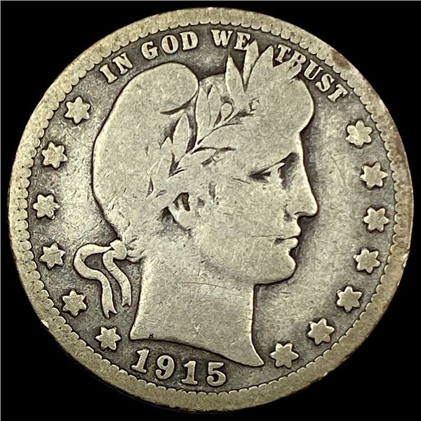 1915 Silver Barber Quarter NICELY CIRCULATED