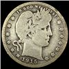 Image 1 : 1915 Silver Barber Quarter NICELY CIRCULATED