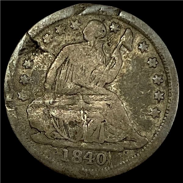 1840 Seated Liberty Half Dime NICELY  CIRCULATED