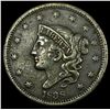 Image 1 : 1838 Coronet Head Large Cent NEARLY  UNCIRCULATED