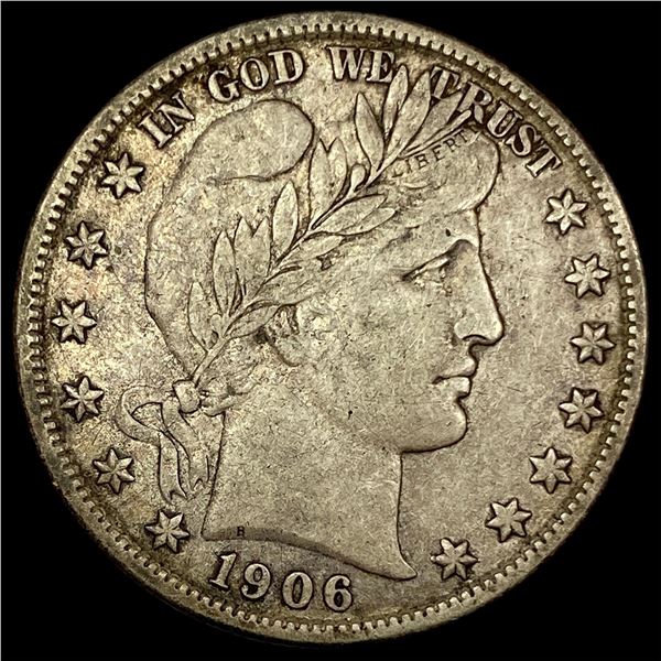 1906-D Silver Barber Half Dollar NEARLY  UNCIRCULATED