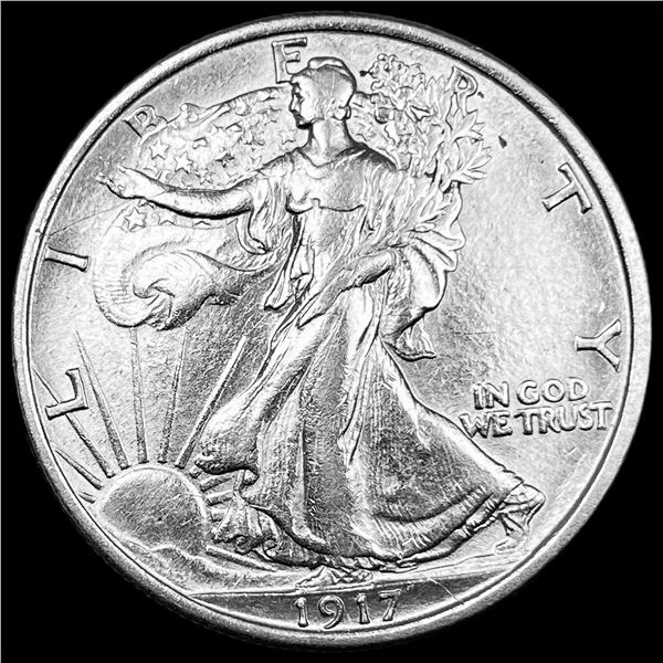 1917 Walking Liberty Half Dollar CHOICE AU