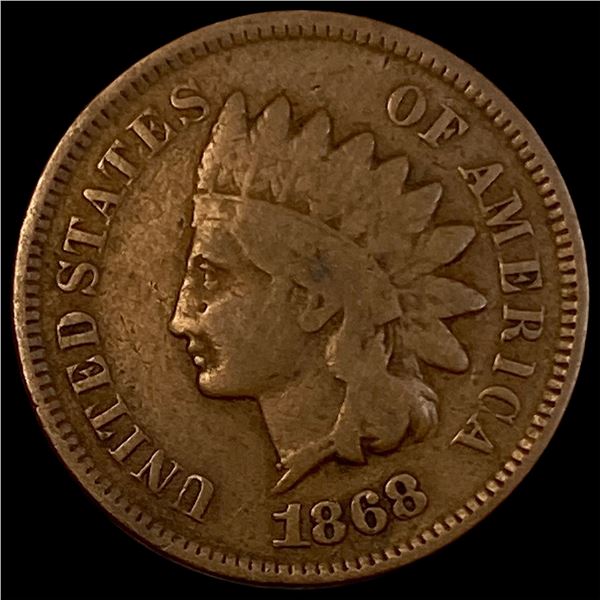 1868 Indian Head Cent NICELY CIRCULATED