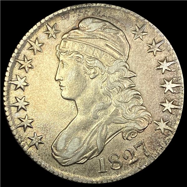 1827 Capped Bust Half Dollar CLOSELY  UNCIRCULATED
