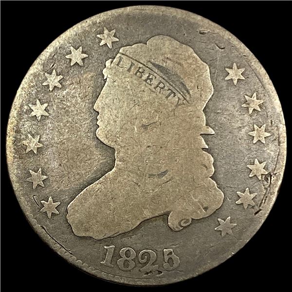 1825 Capped Bust Quarter NICELY CIRCULATED