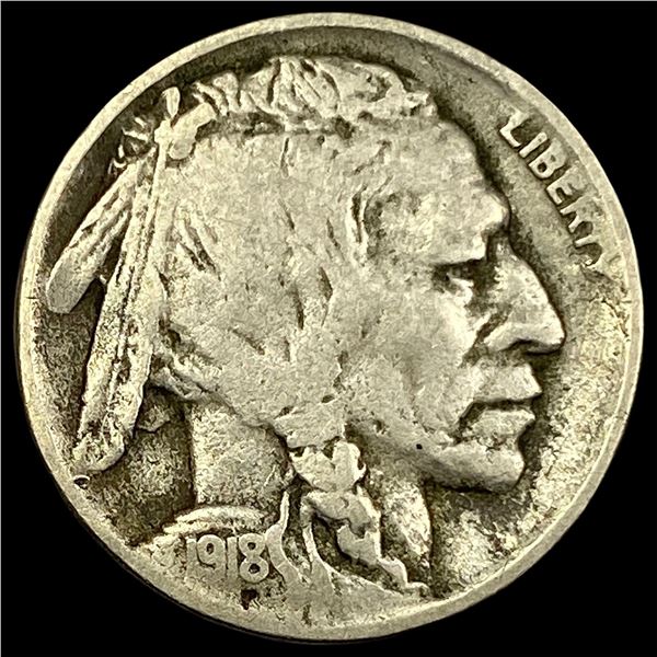 1918-D Buffalo Nickel LIGHTLY CIRCULATED