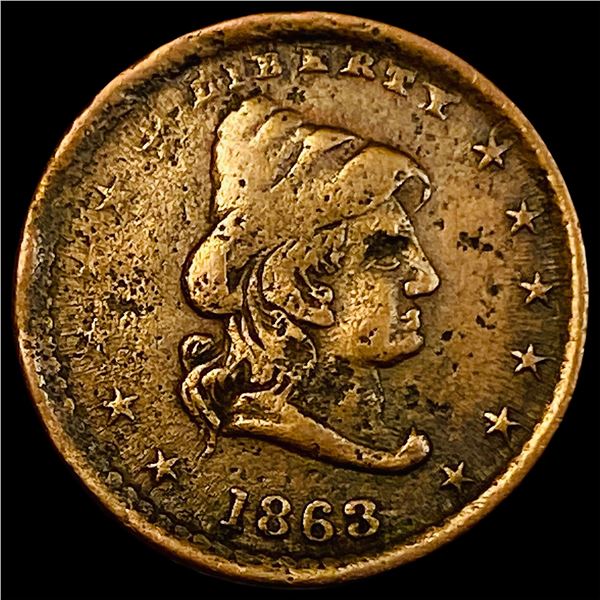 1863 Civil War Token-Our Army NICELY  CIRCULATED