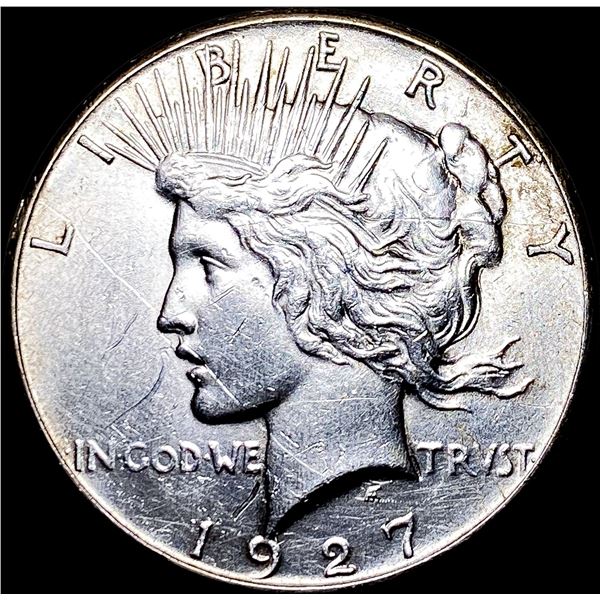 1927 Silver Peace Dollar CHOICE AU