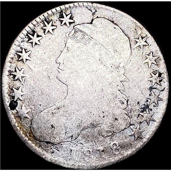 1818 Capped Bust Half Dollar NICELY  CIRCULATED