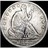 Image 1 : 1853 Arrows/Rays Seated Liberty Half Dollar  NICELY CIRCULATED