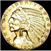 Image 1 : 1909-D Indian Head Half Eagle $5 Gold CLOSELY  UNCIRCULATED