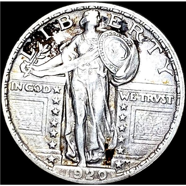 1920 Standing Liberty Silver Quarter NEARLY  UNCIRCULATED