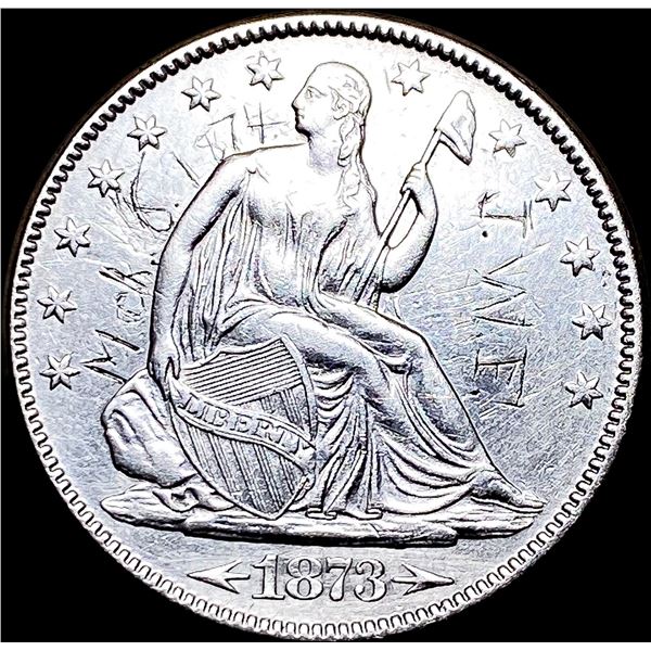 1873 Arrows Seated Liberty HIGH GRADE