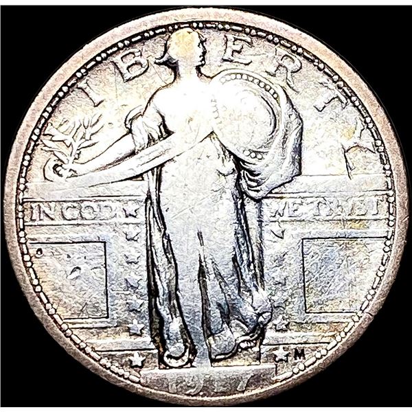 1917 Type 1 Standing Liberty Quarter NICELY  CIRCULATED