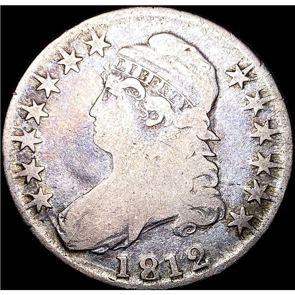 1812 Capped Bust Silver Half Dollar NICELY  CIRCULATED