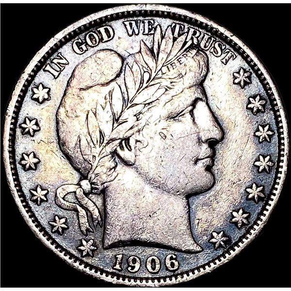 1906-S Silver Barber Half Dollar NEARLY  UNCIRCULATED