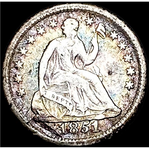 1851-O Seated Liberty Half Dime LIGHTLY  CIRCULATED