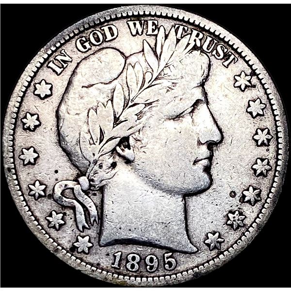 1895-S Silver Barber Half Dollar LIGHTLY  CIRCULATED