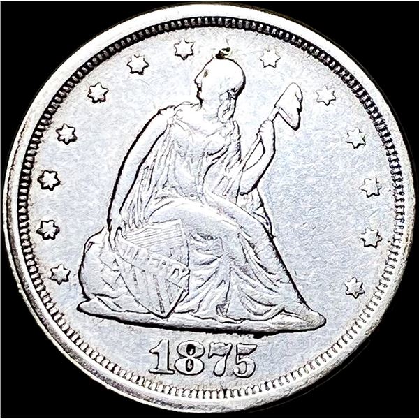 1875-S Silver Twenty Cents NEARLY  UNCIRCULATED