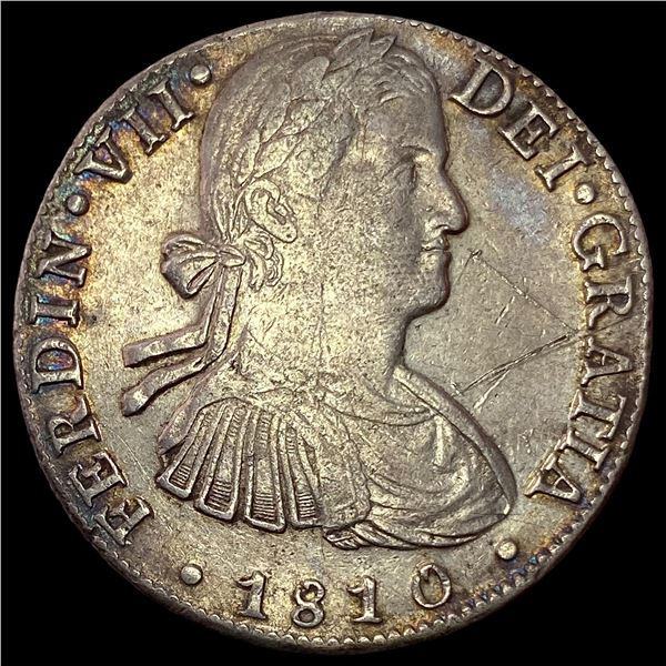 1810-Mo HJ Silver 8 Reales NEARLY  UNCIRCULATED