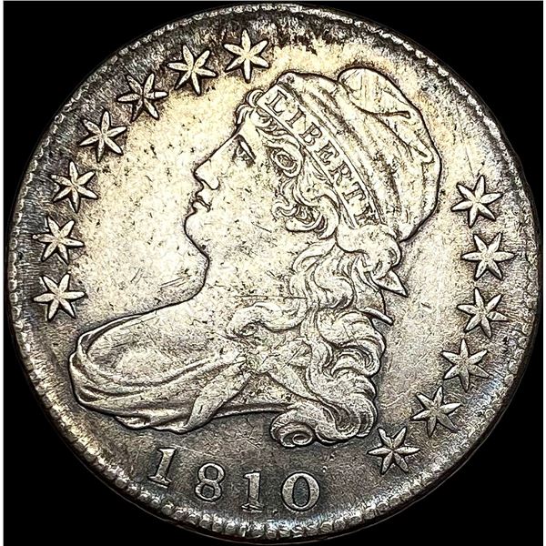 1810 Capped Bust Silver Half Dollar ABOUT  UNCIRCULATED