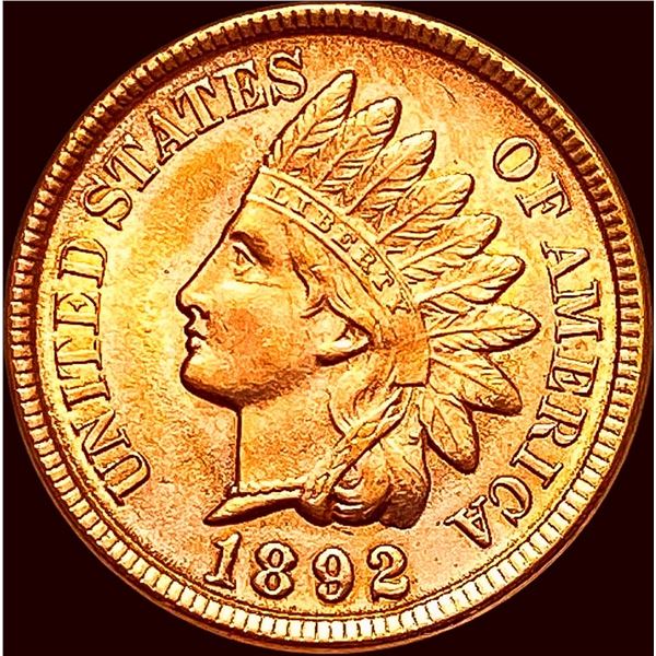 1892 Red Indian Head Cent CHOICE BU