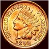 Image 1 : 1892 Red Indian Head Cent CHOICE BU