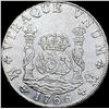 Image 1 : 1766-Mo MF Mexico 8 Reales Silver Coin  UNCIRCULATED