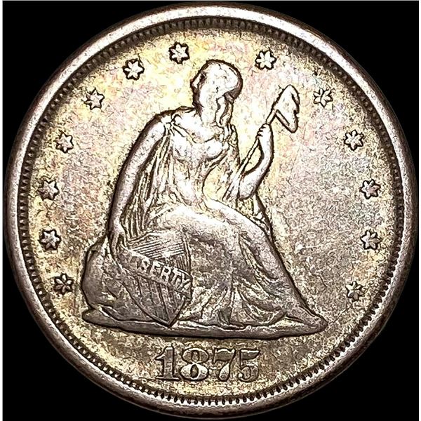 1875-S Silver Twenty Cents LIGHTLY CIRCULATED