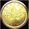 Image 2 : 2018 Canada 1/20 oz Gold Maple Leaf $0.50 SUPERB GEM BU