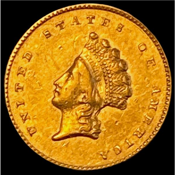 1855 Gold $1 Indian Princess Head Type 2  UNCIRCULATED