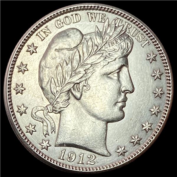 1912-D Silver Barber Half Dollar CLOSELY  UNCIRCULATED