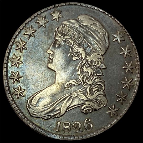1826 Capped Bust Half Dollar NEARLY  UNCIRCULATED