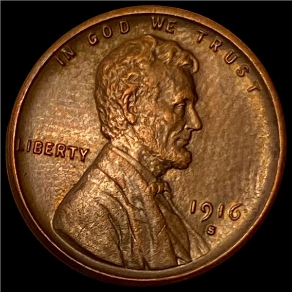 1916-S Lincoln Wheat Cent BN UNCIRCULATED
