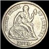 Image 1 : 1873 No Arrows/Open 3 Seated Liberty Dime  CHOICE AU